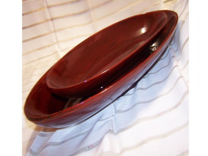 Vietz Arte' Redwood Fruit Platter Set of 2