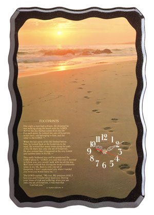 FOOTPRINTS CLOCK