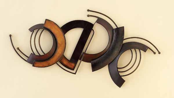Abstract Horizon Metal Wall Decor Hanging Sculpture Art