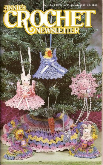 Annie's Crochet Newsletter March April 1997 Projects Doily Afghan