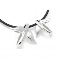 Sterling Silver Maranatha Dove Ring Pendant (lib)