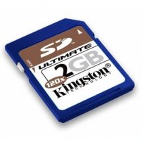 Kingston 2GB SD Secure Digital Memory Card Flash (lib)