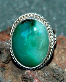 ladies chrysocolla ring