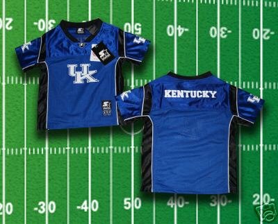 KENTUCKY WILDCATS TODDLER BABY FOOTBALL JERSEY 2T 3T 4T