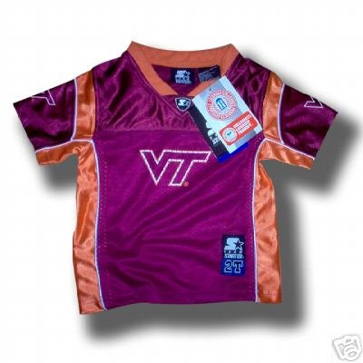 VIRGINIA TECH HOKIES TODDLER FOOTBALL JERSEY 2T 3T or 4T