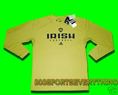 NOTRE DAME FIGHTING IRISH FOOTBALL UNDER ARMOUR ADIDAS LOOSE FIT UNDER ARMOUR S M L XL XXL