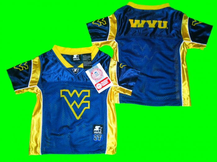 WEST VIRGINIA TODDLER FOOTBALL JERSEY 2T, 3T, or 4T Pat White