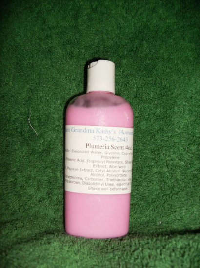 Plumeria Scented Homemade Lotion 4oz
