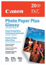 Canon Glossy Photo Paper Plus, 5" x 7", 20 Count