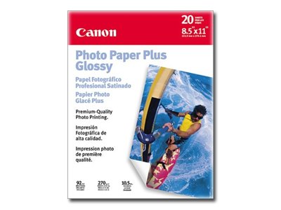 Canon Glossy Photo Paper Plus, 8.5" x 11", 20 Count