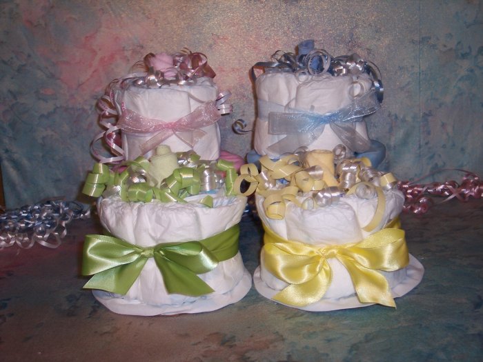 Mini Diaper Cake Cupcake Baby Shower Gift
