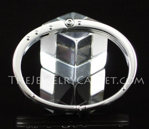 'Virtus' Stainless Steel Hinged Cuff