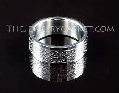 Celtic Knot Steel Ring ~ Sizes 8 - 13