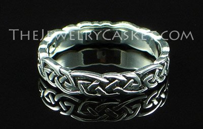 Celtic Lover's Knot Silver Ring ~ Sizes 5 - 9