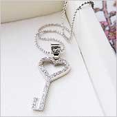 Heart Key Necklace