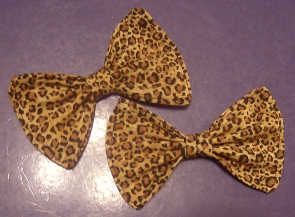 Leopard Print Bows (PAIR)