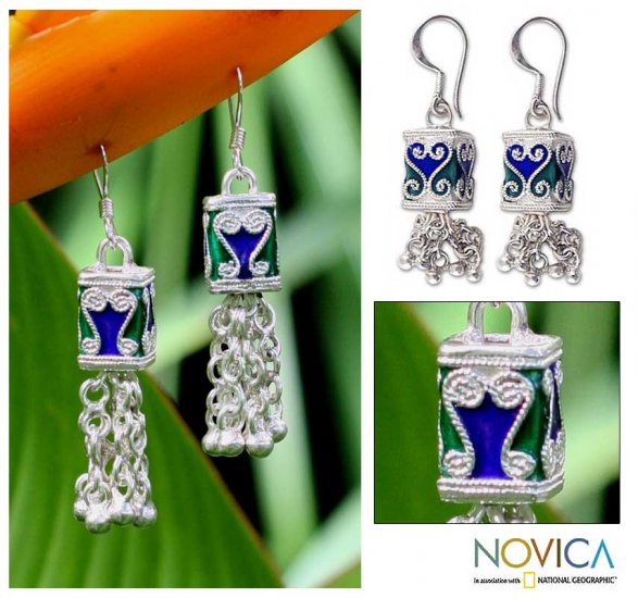 Fancy Peacock Earrings - Thailand
