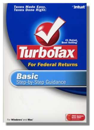 2007 TurboTax Federal Basic Windows New