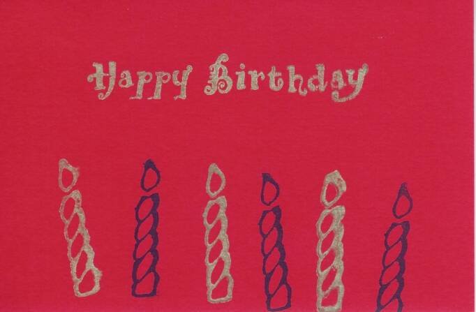 Birthday Candles Card