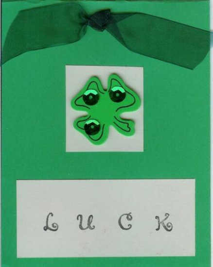 Shamrock Luck Card