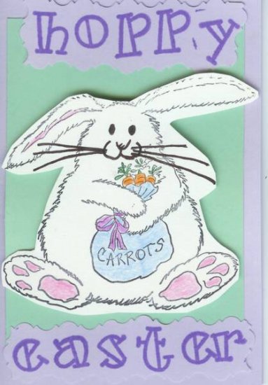 Hoppy Easter Bunny Card