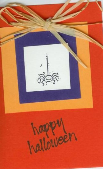 Spider Halloween Card