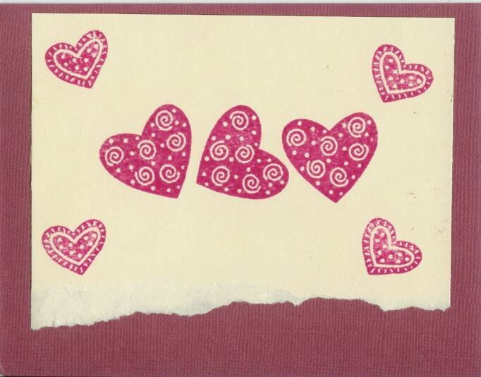 Three Hearts Card