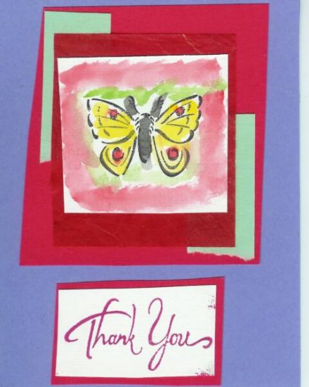 Butterfly Thank You Card