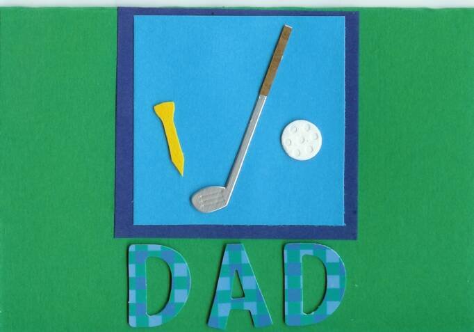 Golfing Dad Card