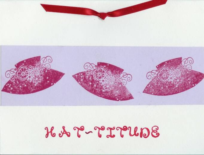 Hattitude Red Hat Card