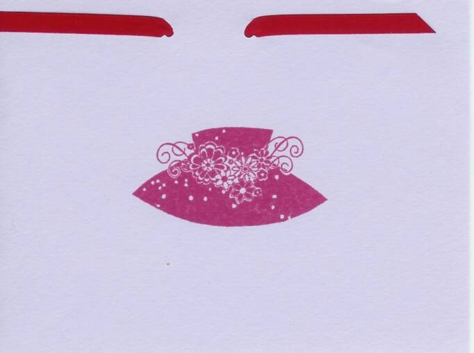 Red Hat Society Ribbon Card