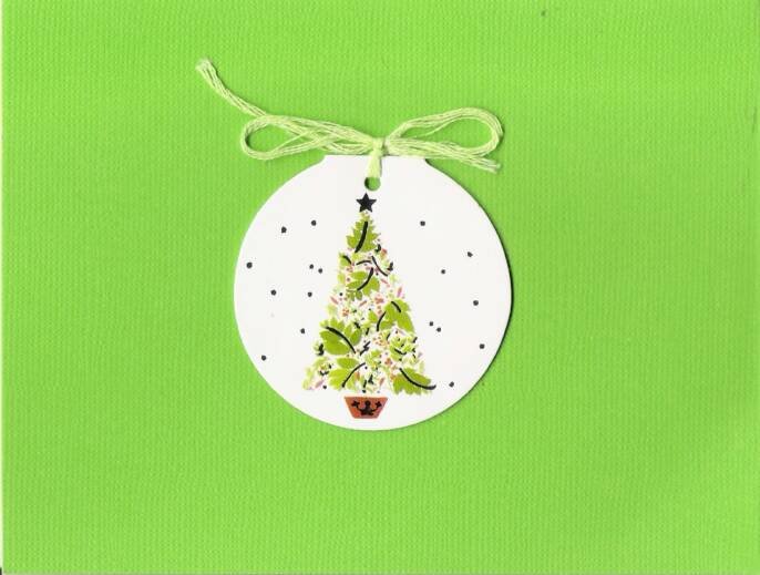 Christmas Tree Gift Tag Card