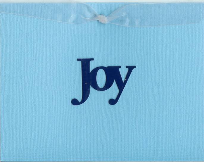 Blue & Silver Joy Card