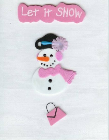 Let it Snow Card-White
