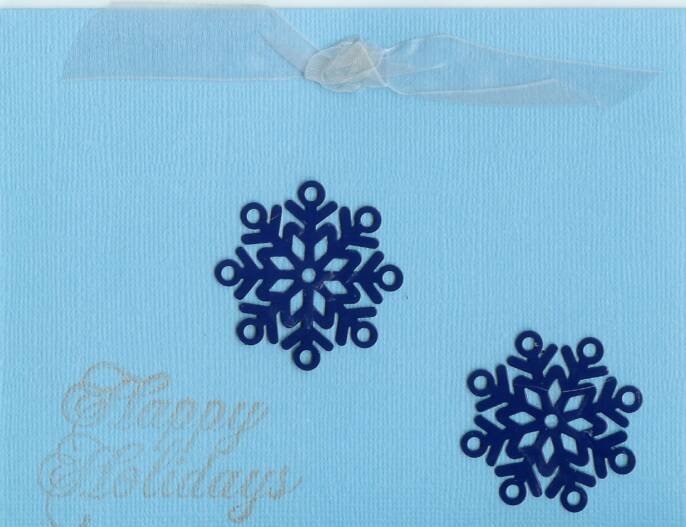 Happy Holidays Snowflakes Card