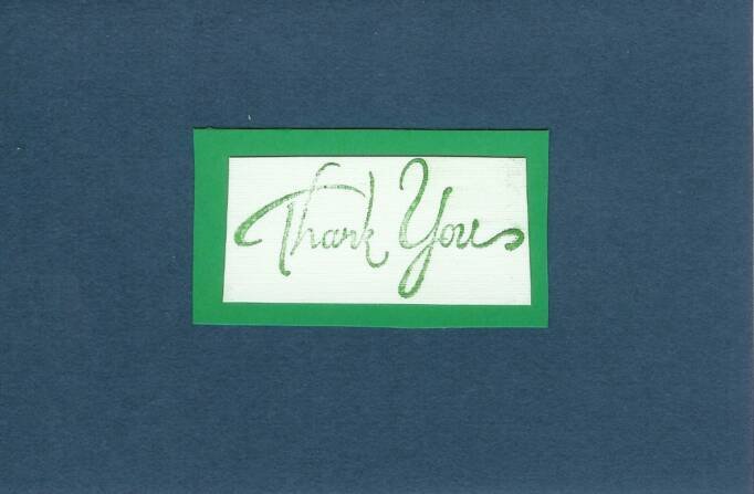Simple Thank You Card