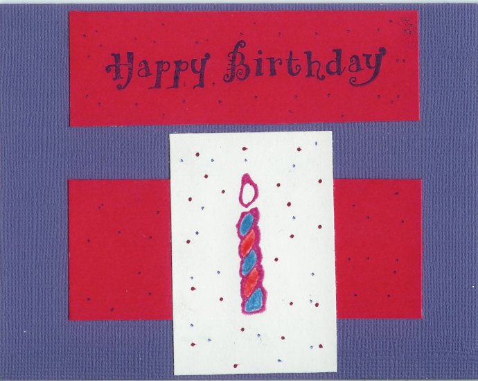 Happy Birthday Candle Card