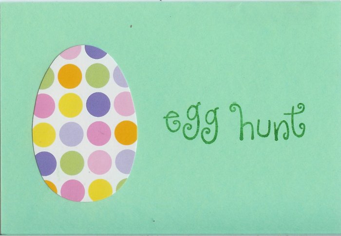 Easter Egg Hunt Card