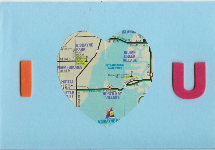 I Map Heart U Card