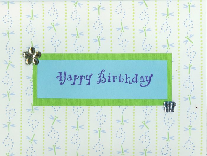 Dragonfly Happy Birthday Card