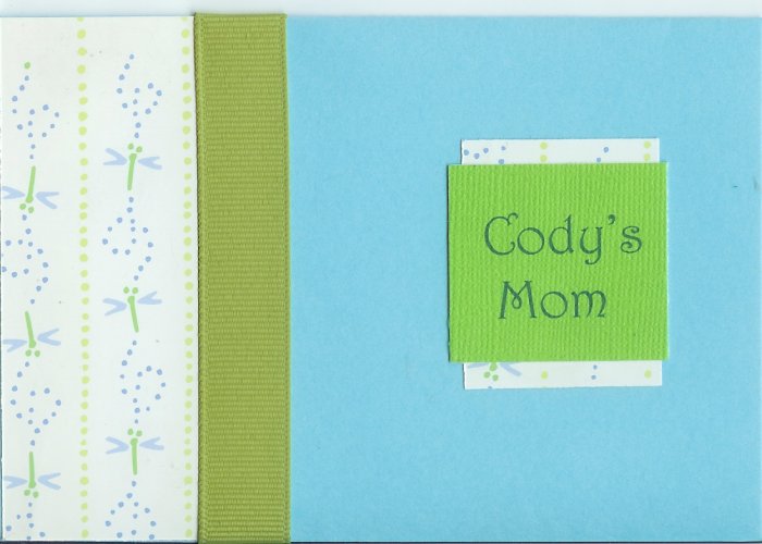 Personalized Dragonfly Card for Mom