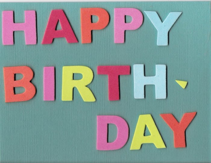 Colorful Happy Birthday Card