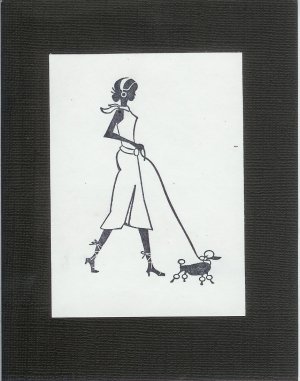 A Girl & Her Dog Card