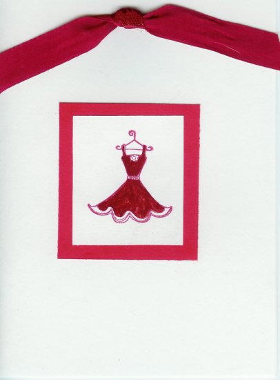 Red Dress Card