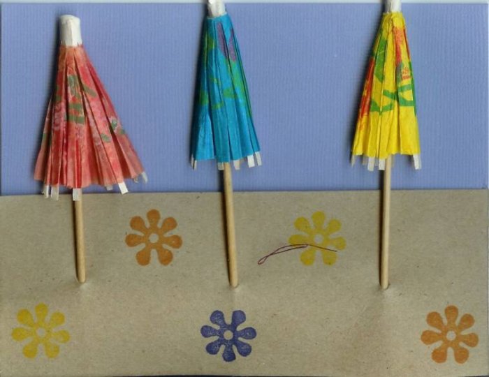Beach Umbrellas Card