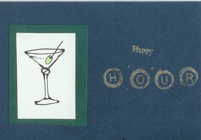 You Deserve a Good Stiff Drink Card