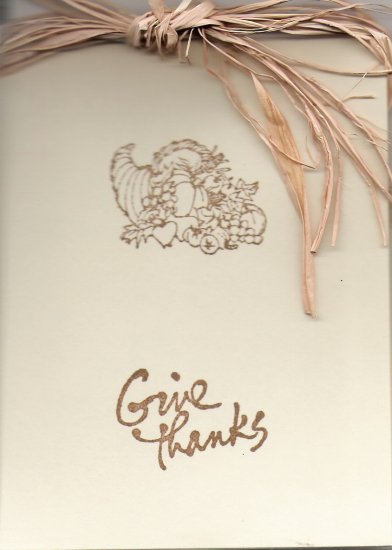 Cornucopia Thanksgiving Card