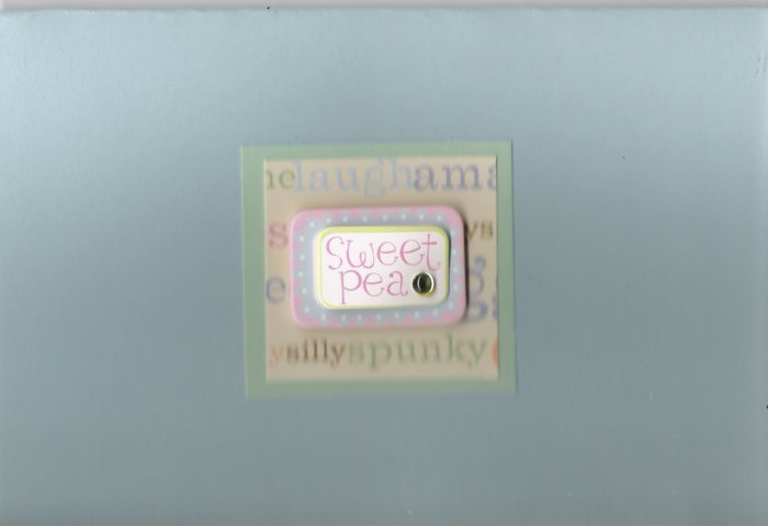 Sweet Pea Baby Card
