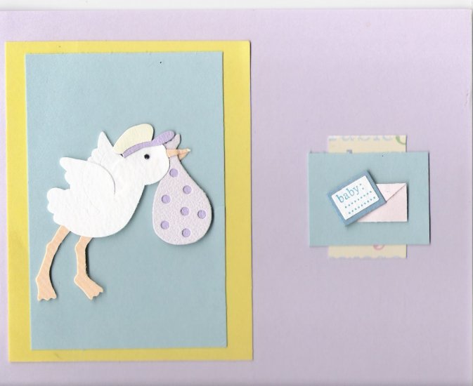 Stork Baby Card
