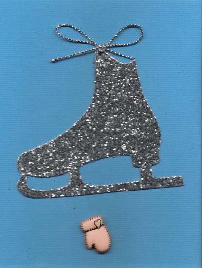 Ice Skate & Mitten Card